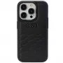 Audi GT Synthetic Leather Hard Case für iPhone 15 Pro (6.1 inch) - Schwarz