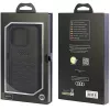Audi GT Synthetic Leather Hard Case für iPhone 15 Pro (6.1 inch) - Schwarz