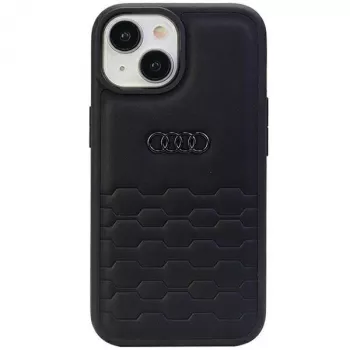 Audi GT Kunstleder Hartschale für iPhone 15 Plus / 14 Plus 6,7 inch - Schwarz