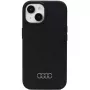 Audi Silicone Case für iPhone 15 Plus / 14 Plus 6,7 inch Schwarz Hardcase AU-LSRIP15M-Q3/D1-BK