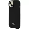 Audi Silicone Case für iPhone 15 Plus / 14 Plus 6,7 inch Schwarz Hardcase AU-LSRIP15M-Q3/D1-BK