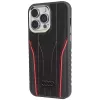 Audi Genuine Leather MagSafe iPhone 14 Pro Max 6.7 Black-Red Hardcase