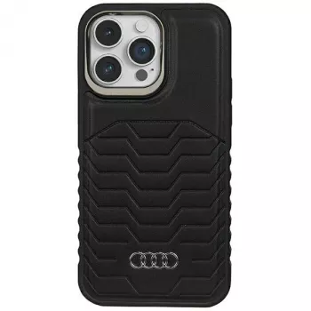 Audi Kunstleder MagSafe Hard Case für iPhone 14 Pro 6,1 inch Schwarz