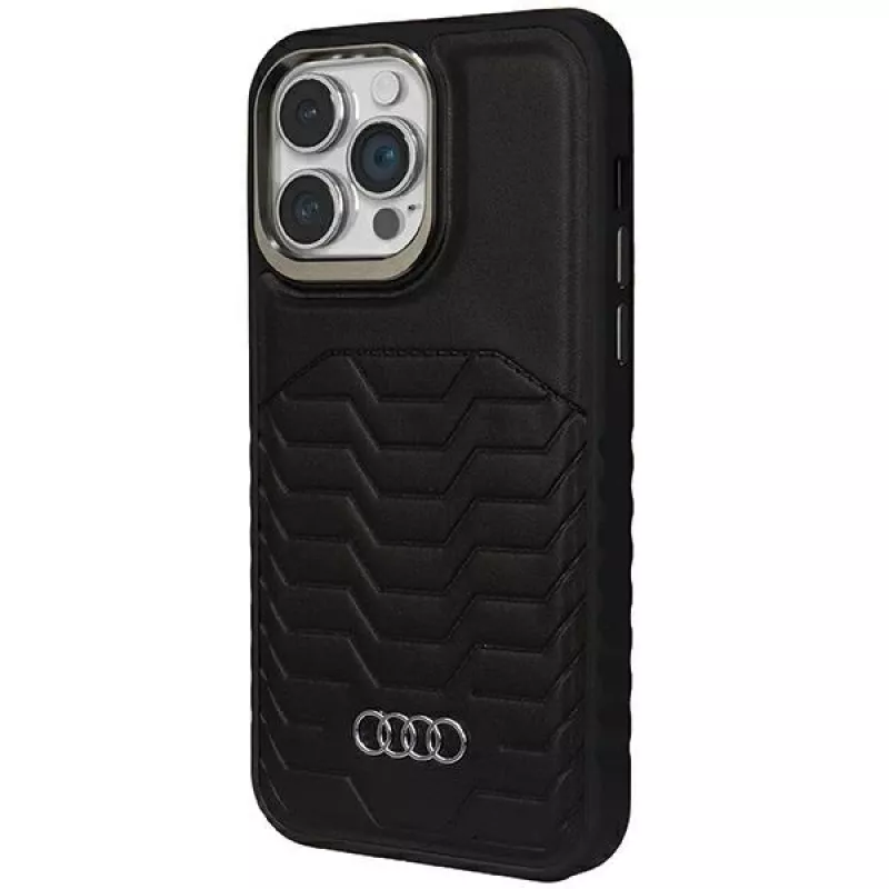 Audi Kunstleder MagSafe Hard Case für iPhone 14 Pro 6,1 inch Schwarz