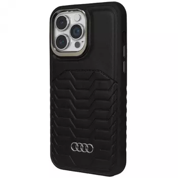 Audi Kunstleder MagSafe Hard Case für Apple iPhone 14 Pro Max 6,7 inch Schwarz