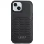 Audi Kunstleder MagSafe Hard Case für iPhone 15 / 14 / 13 6,1 Zoll Schwarz