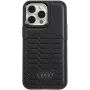 Audi Kunstleder MagSafe iPhone 15 Pro 6.1 Hard Case Schwarz