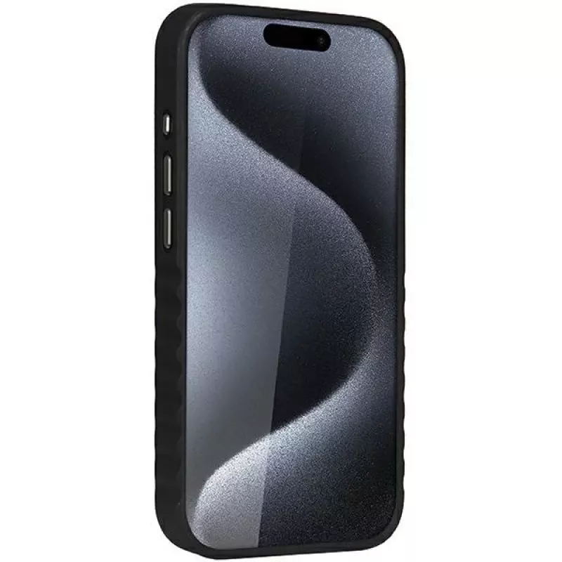 Audi Kunstleder MagSafe iPhone 15 Pro 6.1 Hard Case Schwarz