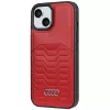 Audi Kunstleder MagSafe Hard Case für iPhone 15 / 14 / 13 6,1 inch - Rot