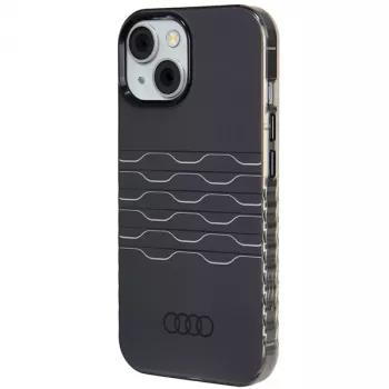 Audi IML MagSafe Case für iPhone 15 / 14 / 13 6.1 Schwarz Hardcase AU-IMLMIP15-A6/D3-BK
