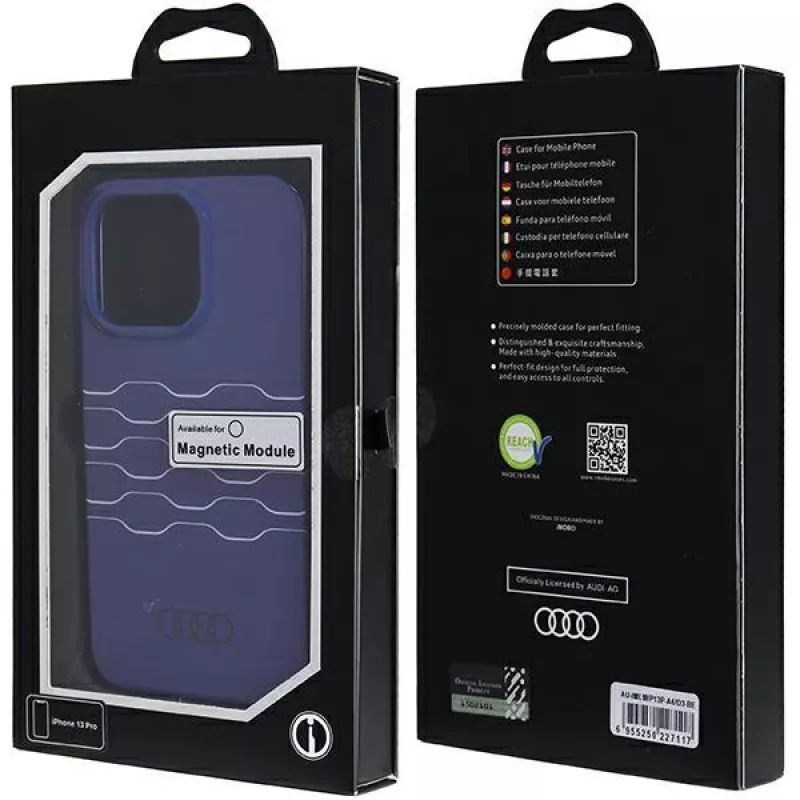 Audi IML MagSafe Case für iPhone 13 Pro / 13 6,1 inch Navy Blue Hardcase