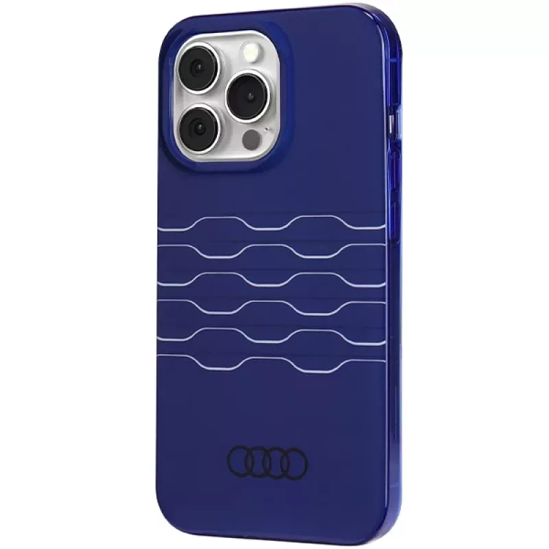 Audi IML MagSafe Case für iPhone 13 Pro Max 6,7 inch Navy Blue Hardcase
