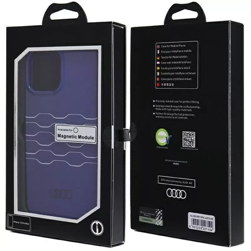 Audi IML MagSafe Case für iPhone 13 Pro Max 6,7 inch Navy Blue Hardcase