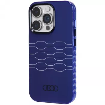 Audi IML MagSafe Case für iPhone 14 Pro 6,1 inch Navy Blue Hardcase AU-IMLMIP14P-A6/D3-BE