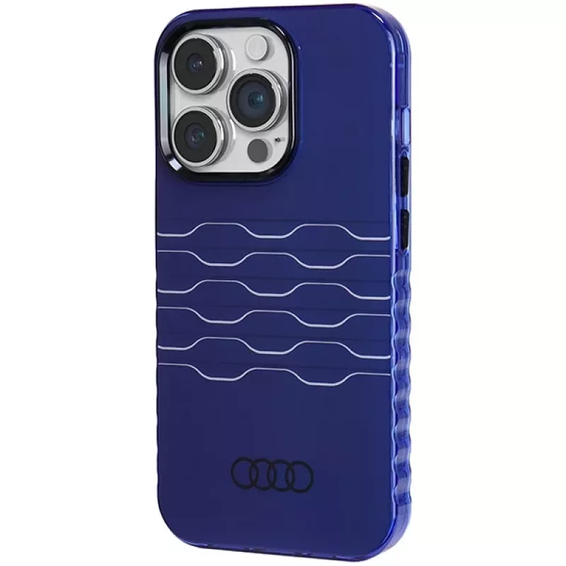 Audi IML MagSafe Case für iPhone 14 Pro 6,1 inch Navy Blue Hardcase AU-IMLMIP14P-A6/D3-BE