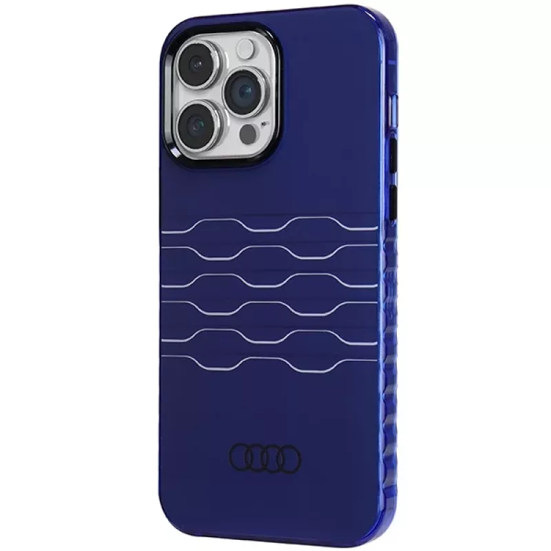Audi IML MagSafe Case für iPhone 14 Pro Max 6,7 Navy Blue Hardcase
