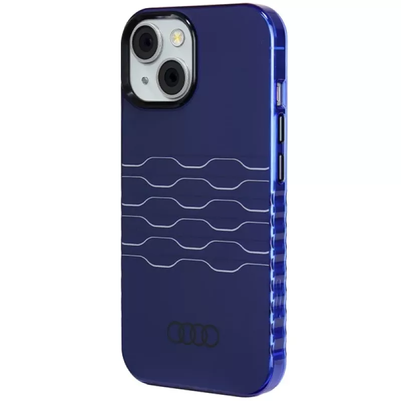 Audi IML MagSafe Case für iPhone 15 / 14 / 13 6.1 Navy Blue Hardcase