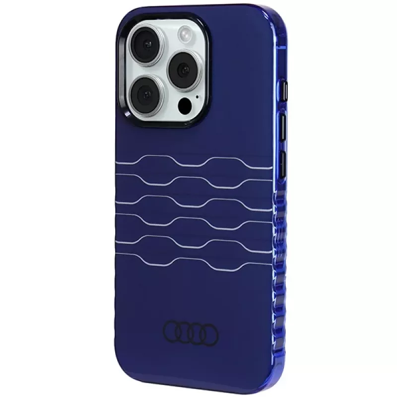 Audi IML MagSafe Case für iPhone 15 Pro 6,1 inch Navy Blue Hardcase