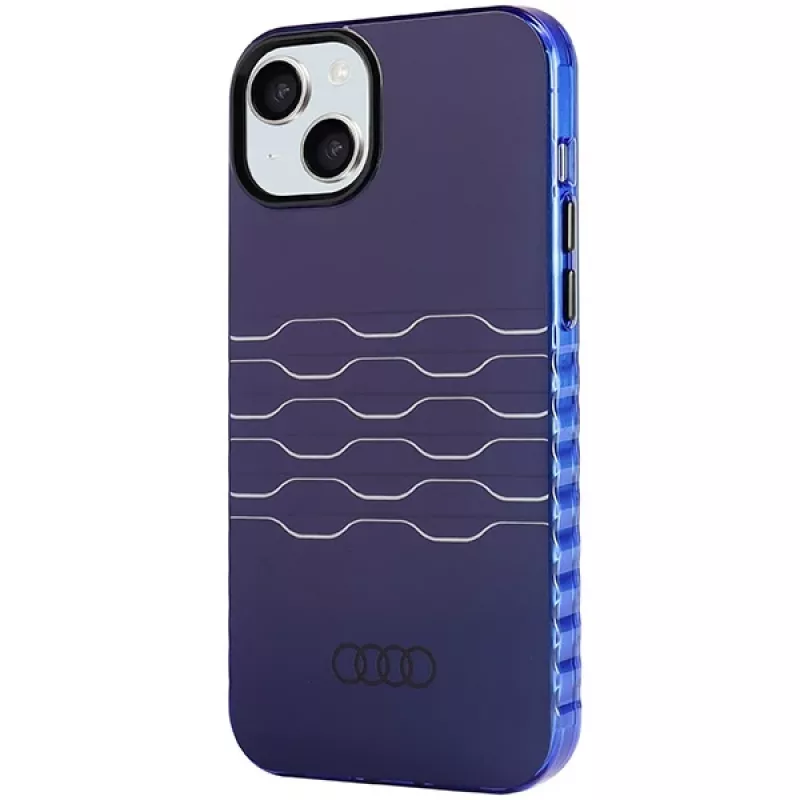 Audi IML MagSafe Case für iPhone 15 Plus / 14 Plus 6.7 Navy Blue Hard Case