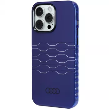 Audi IML MagSafe Case für iPhone 15 Pro Max 6,7 inch Navy Blue Hard Case