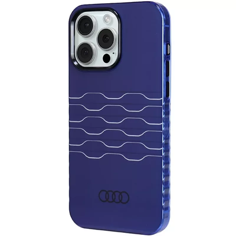 Audi IML MagSafe Case für iPhone 15 Pro Max 6,7 inch Navy Blue Hard Case