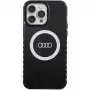 Audi IML Big Logo MagSafe Case für iPhone 14 Pro Max 6,7 inch Schwarz Hartschale