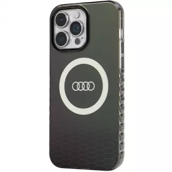 Audi IML Big Logo MagSafe Case für iPhone 14 Pro Max 6,7 inch Schwarz Hartschale