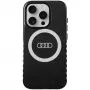 Audi IML Big Logo MagSafe Case für iPhone 15 Pro 6,1 inch Schwarz Hartschale