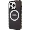 Audi IML Big Logo MagSafe Case für iPhone 15 Pro 6,1 inch Schwarz Hartschale