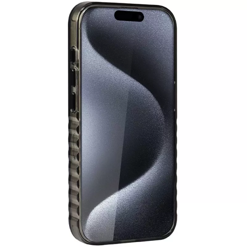 Audi IML Big Logo MagSafe Case für iPhone 15 Pro 6,1 inch Schwarz Hartschale