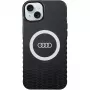 Audi IML Big Logo MagSafe Case für iPhone 15 Plus / 14 Plus 6,7 inch Schwarz Hartschale