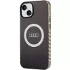 Audi IML Big Logo MagSafe Case für iPhone 15 Plus / 14 Plus 6,7 inch Schwarz Hartschale