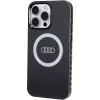 Audi IML Big Logo MagSafe Case für iPhone 15 Pro Max 6,7 inch Schwarz Hartschale