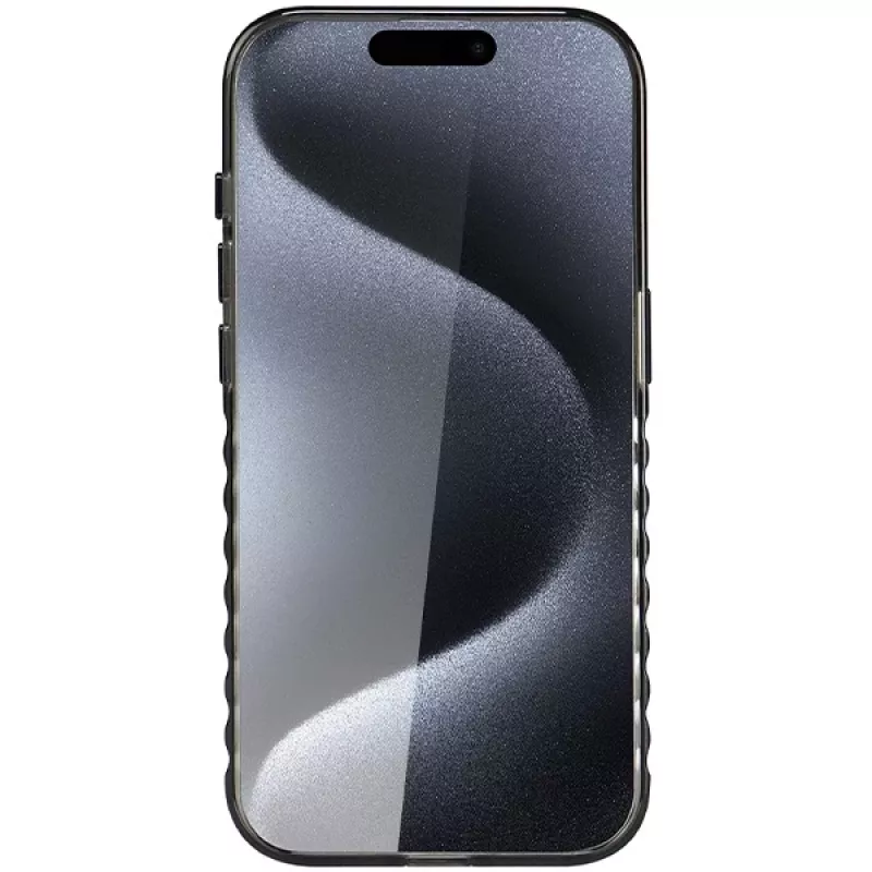 Audi IML Big Logo MagSafe Case für iPhone 15 Pro Max 6,7 inch Schwarz Hartschale