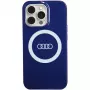Audi IML Big Logo MagSafe Case für iPhone 13 Pro / 13 6.1 Navy Blue Hard Case