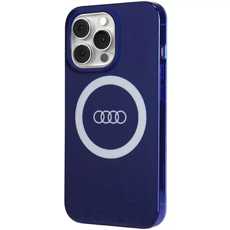 Audi IML Big Logo MagSafe Case für iPhone 13 Pro / 13 6.1 Navy Blue Hard Case