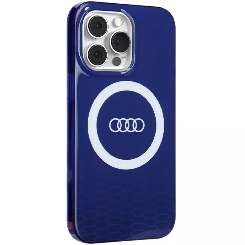 Audi IML Big Logo MagSafe Case für iPhone 13 Pro / 13 6.1 Navy Blue Hard Case