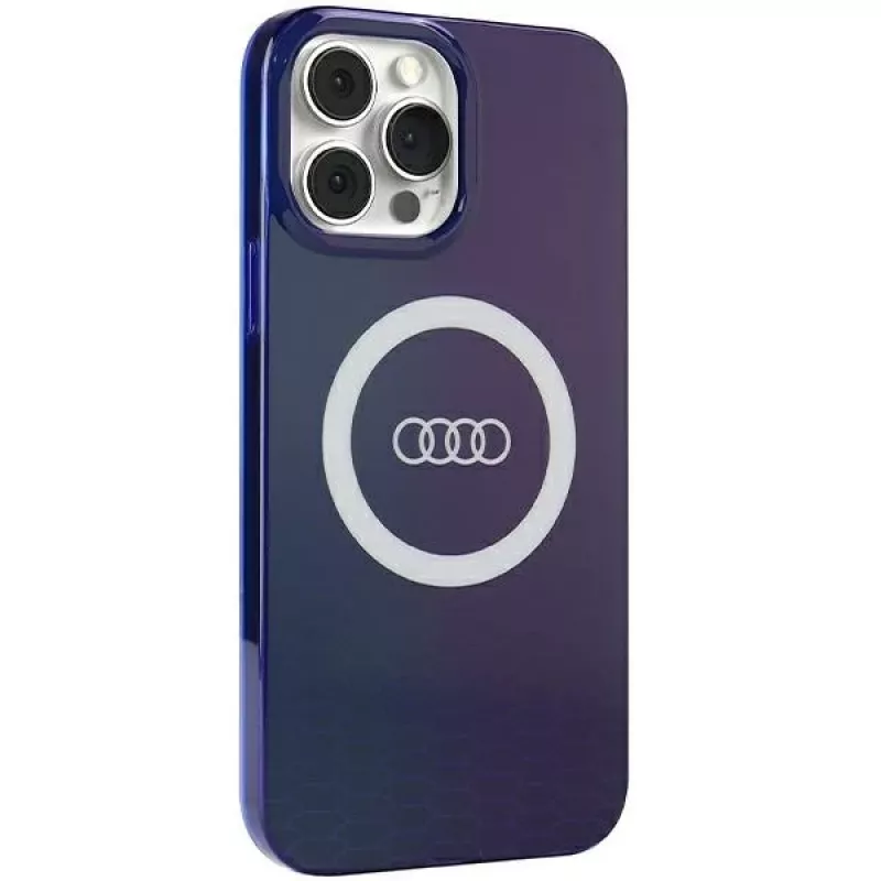 Audi IML Big Logo MagSafe Case für iPhone 13 Pro Max 6.7 Navy Blue Hardcase AU-IMLMIP13PM-Q5/D2-BE