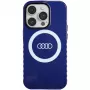 Audi IML Big Logo MagSafe Case für iPhone 14 Pro 6.1 Navy Blue Hardcase AU-IMLMIP14P-Q5/D2-BE