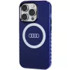 Audi IML Big Logo MagSafe Case für iPhone 14 Pro 6.1 Navy Blue Hardcase AU-IMLMIP14P-Q5/D2-BE