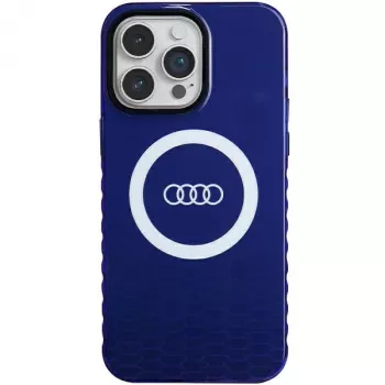 Audi IML Big Logo MagSafe Case für iPhone 14 Pro Max 6,7 Navy Blue Hardcase