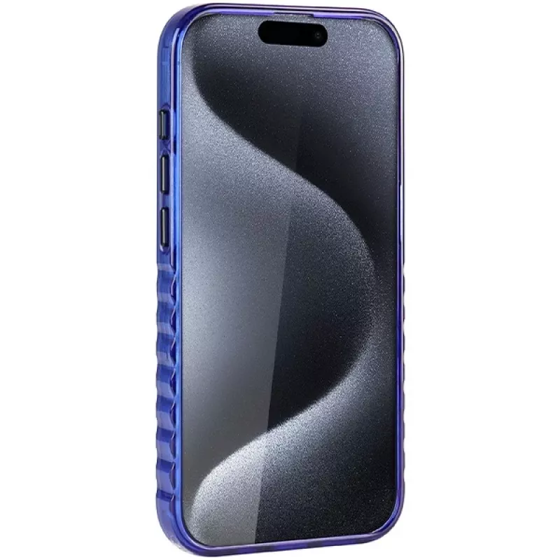 Audi IML Big Logo MagSafe Case für iPhone 15 Pro 6.1 Navy Blue Hardcase