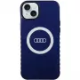 Audi IML Big Logo MagSafe Case für iPhone 15 Plus / 14 Plus 6.7, Navy Blue Hardcase