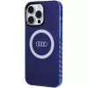 Audi IML Big Logo MagSafe Case für iPhone 15 Pro Max 6,7 Navy Blue Hardcase AU-IMLMIP15PM-Q5/D2-BE