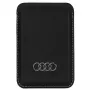 Audi Geldbörse aus Kunstleder mit Kartenfach Schwarz MagSafe AU-MSCH-Q3/D1-BK