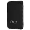 Audi Geldbörse aus Kunstleder mit Kartenfach Schwarz MagSafe AU-MSCH-Q3/D1-BK