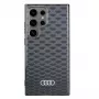 Audi IML Stitching Pattern MagSafe Case für Samsung Galaxy S24 Ultra S928 Schwarze Hartschale AU-IMLMS24U-Q5/D3-BK