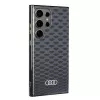 Audi IML Stitching Pattern MagSafe Case für Samsung Galaxy S24 Ultra S928 Schwarze Hartschale AU-IMLMS24U-Q5/D3-BK