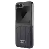 Audi Kunstleder MagSafe Hard Case für Samsung Galaxy Z Flip 6, Schwarz, AU-TPUPCFlip6-Q5/D1-BK