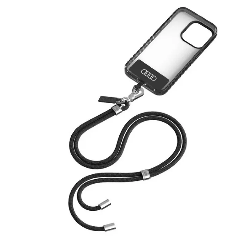 Audi Universal Phone Lanyard 120cm 6mm Crossbody Black AU-CBL6-R8/D1-BK